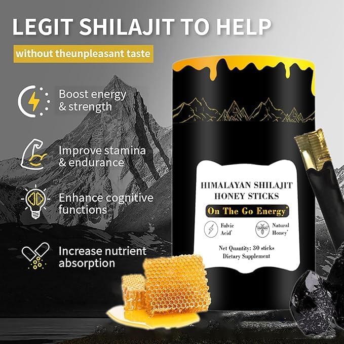 Spartan Vitality™ – Palitos de Miel con Shilajit