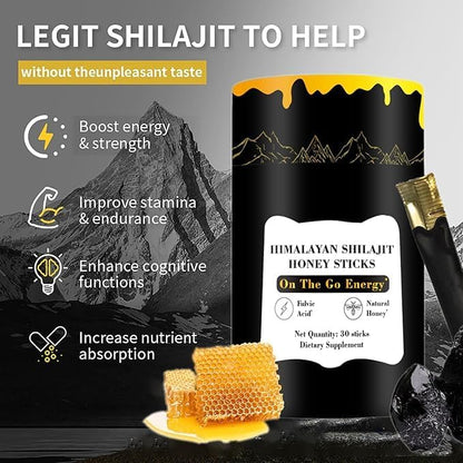 Spartan Vitality™ – Palitos de Miel con Shilajit
