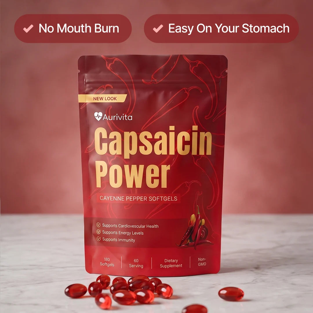 Cayenne Pepper Extract Soft Gel Capsules